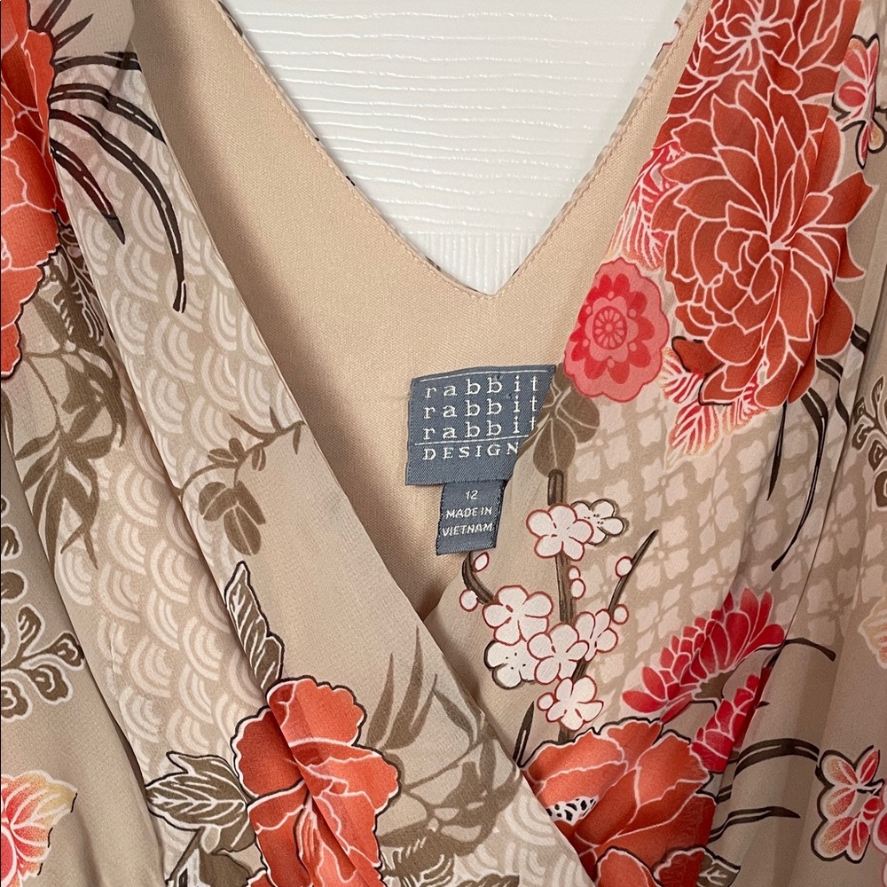 Floral Wrap Dress by Rabbit Rabbit Design - Picture 2 of 5